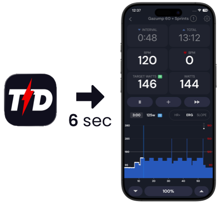 Start a workout in 6 seconds