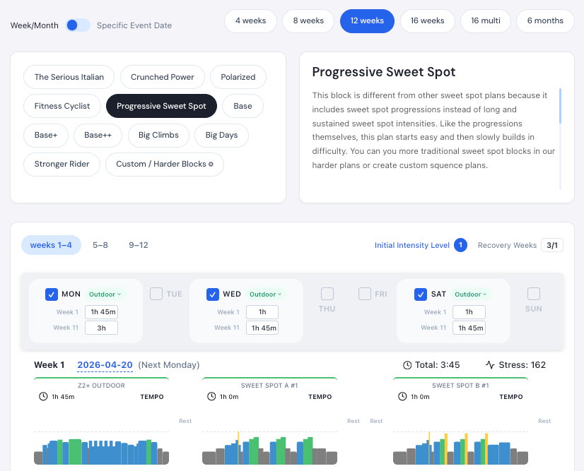 Coach Jack AI Plan Builder